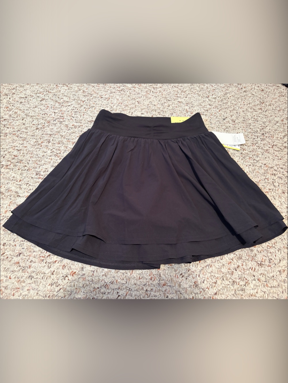 all in motion Black Flared Mini Skirt